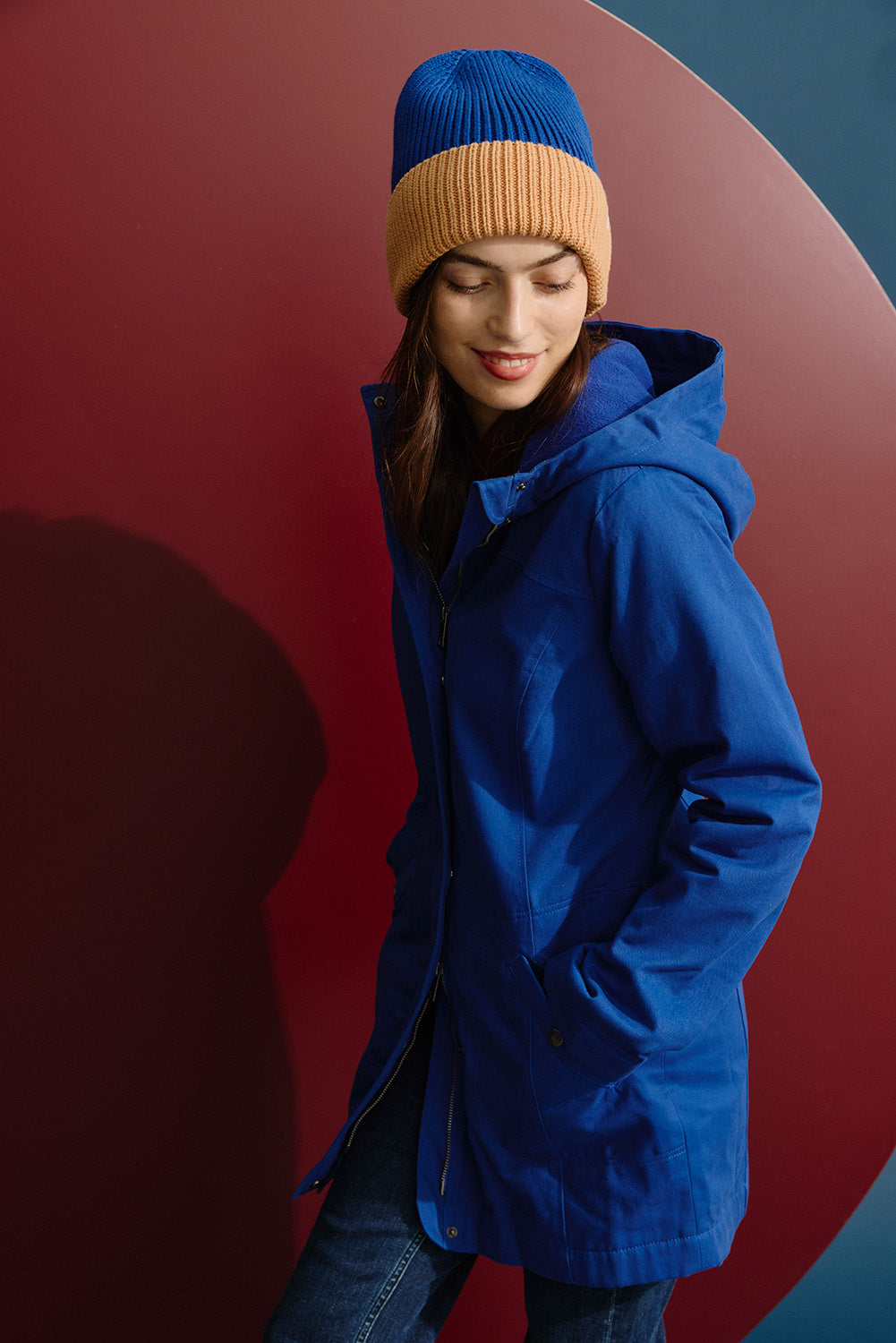 Taillierte Jacke aus Biobaumwolle