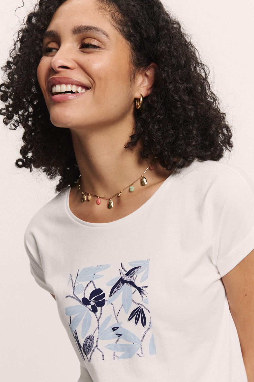 Set of 2 organic cotton jersey shirt Miiaa