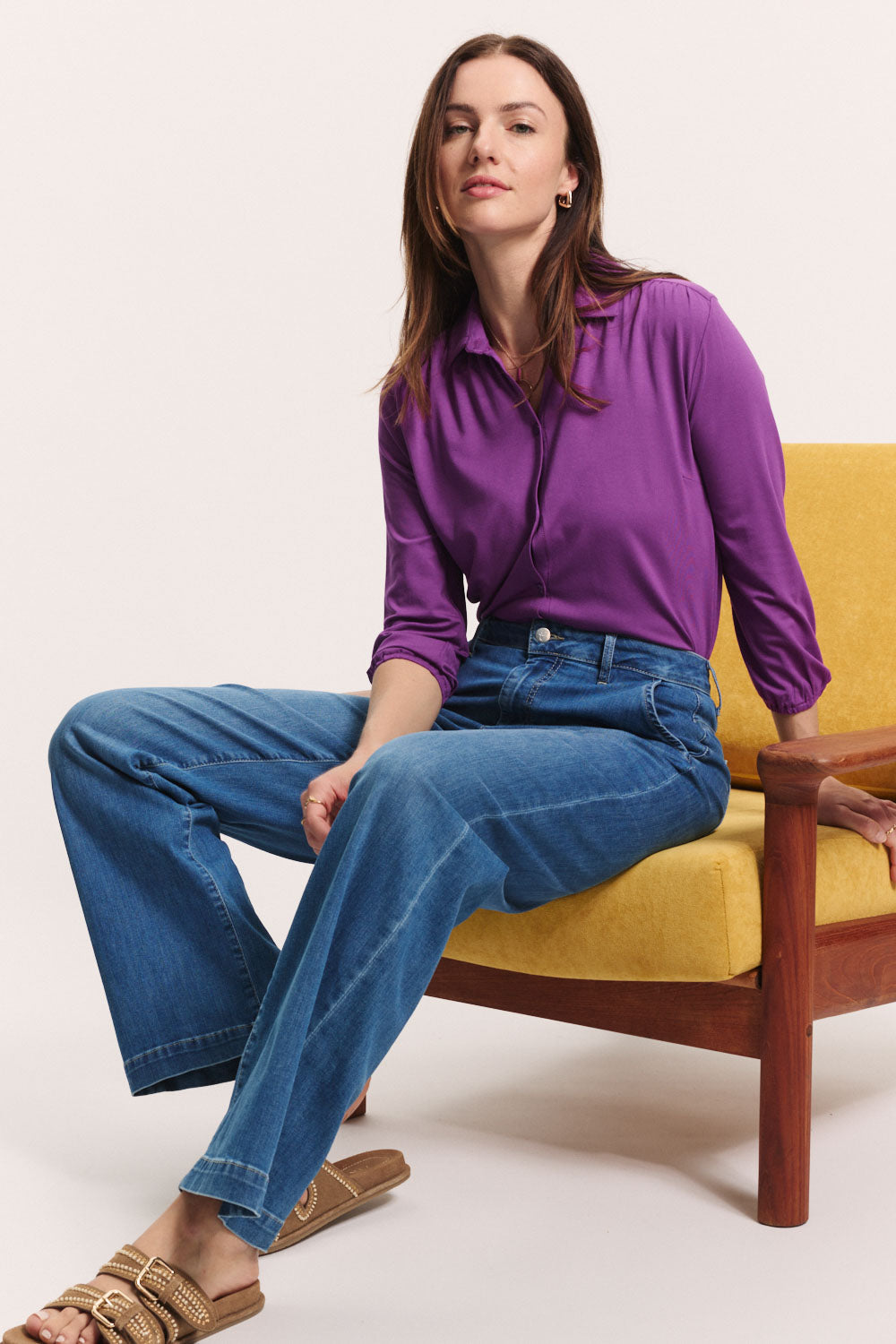 Jerseybluse Kaaty aus EcoVero™ Viskose