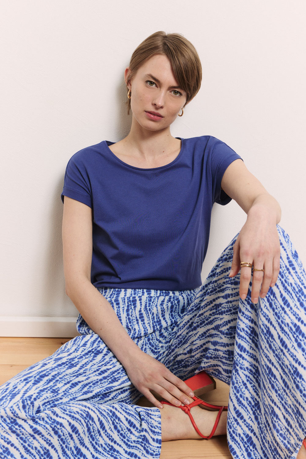 Set of 2 organic cotton jersey shirt Miiaa