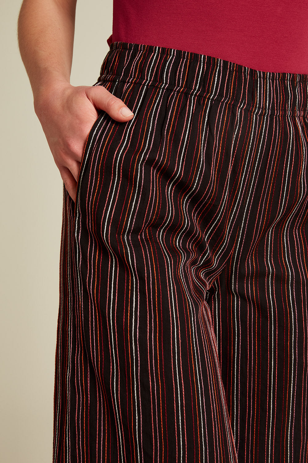 Culotte in Leinenoptik