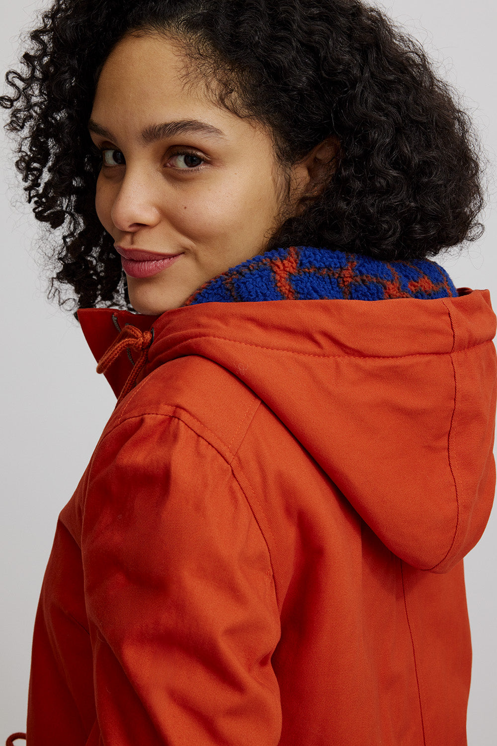 Lined parka made of organic cotton