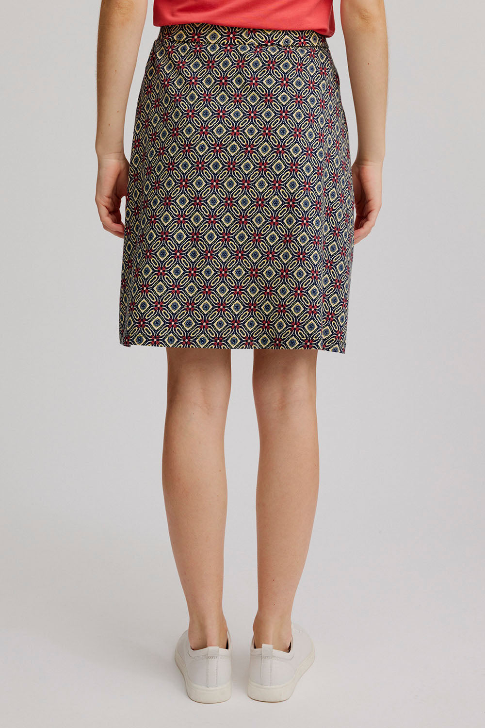 Jersey skirt with pockets