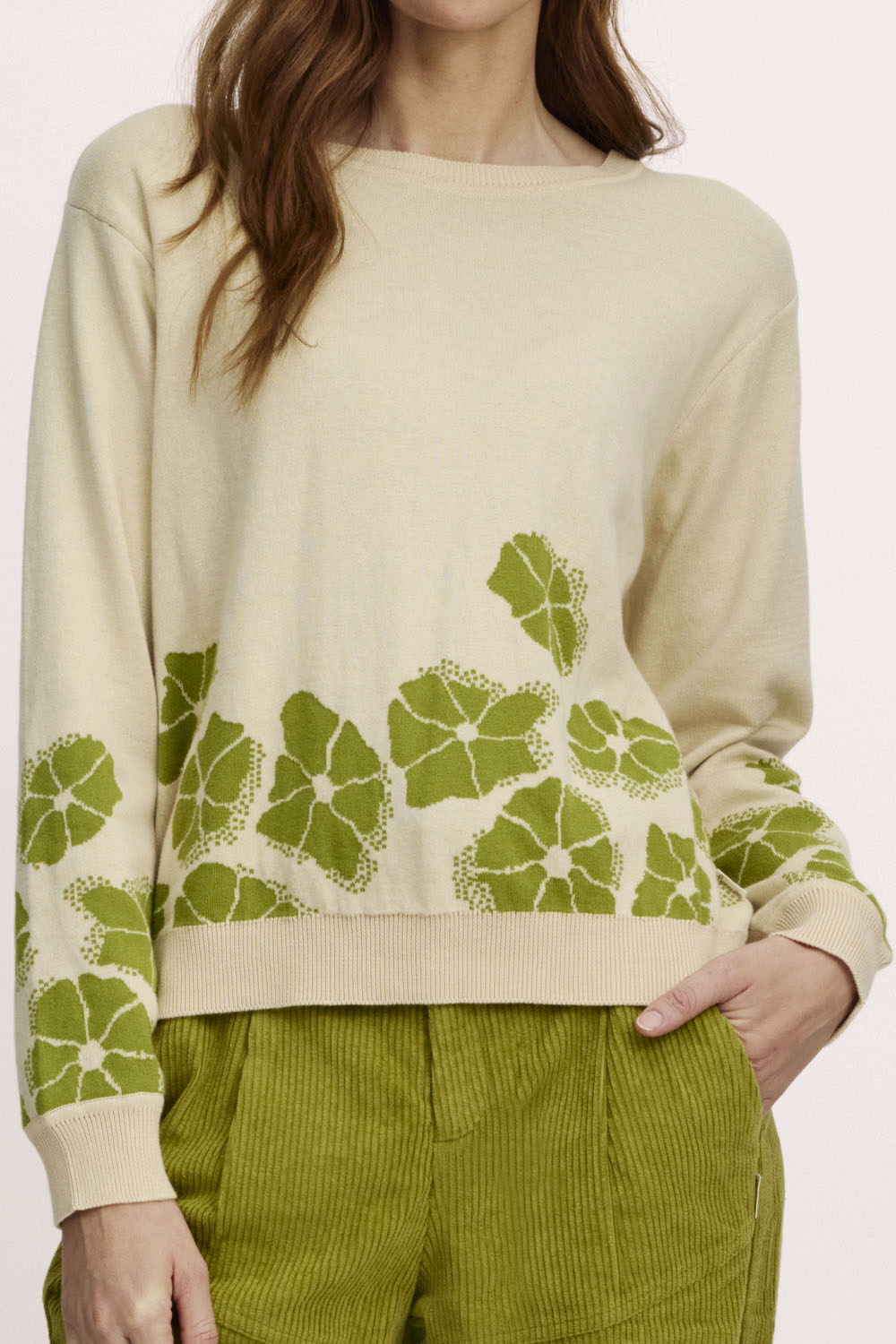 Loose jacquard jumper