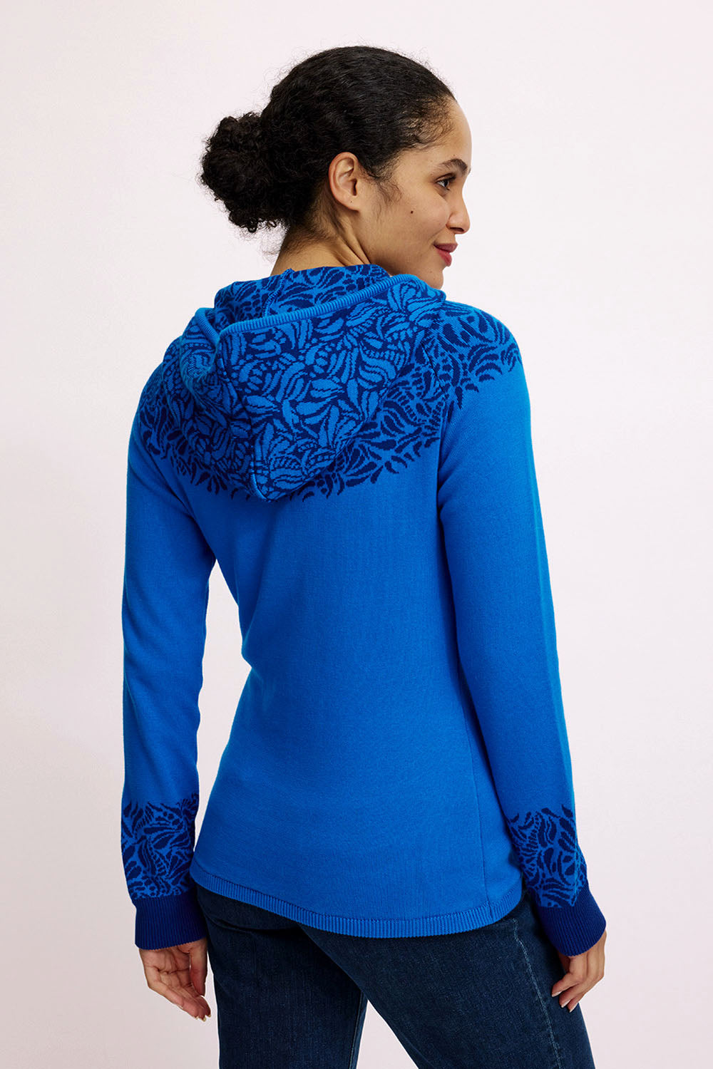 Jaquard-Strickjacke