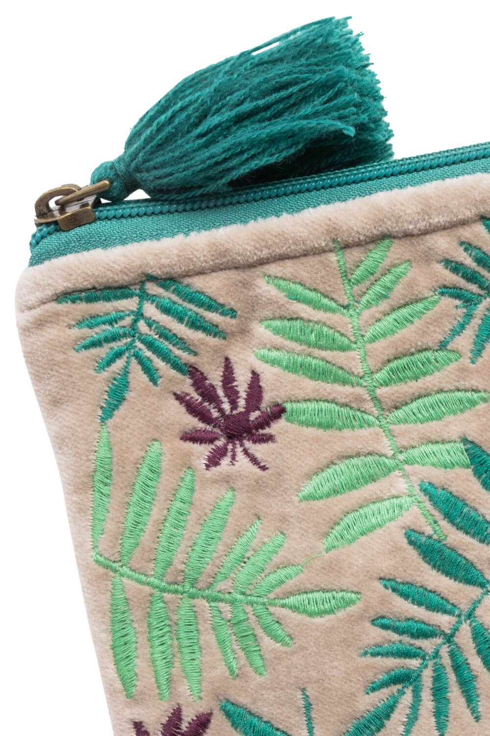 Velvet bag Leaves