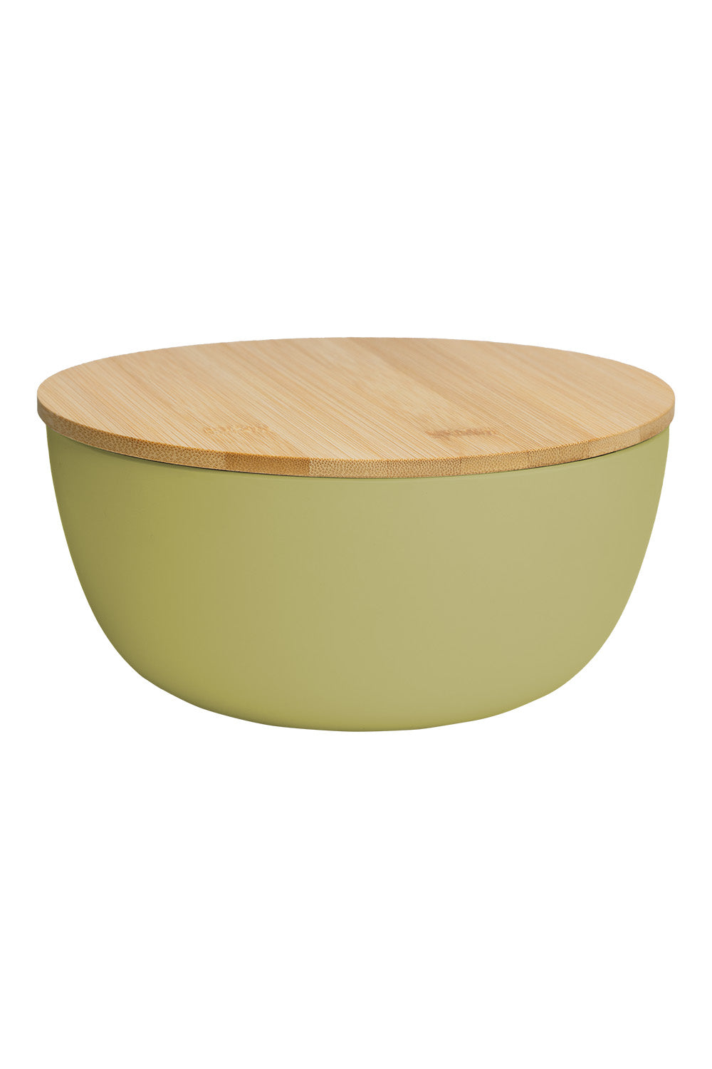 Bowl with bamboo lid PLAIN 18,5 cm lime