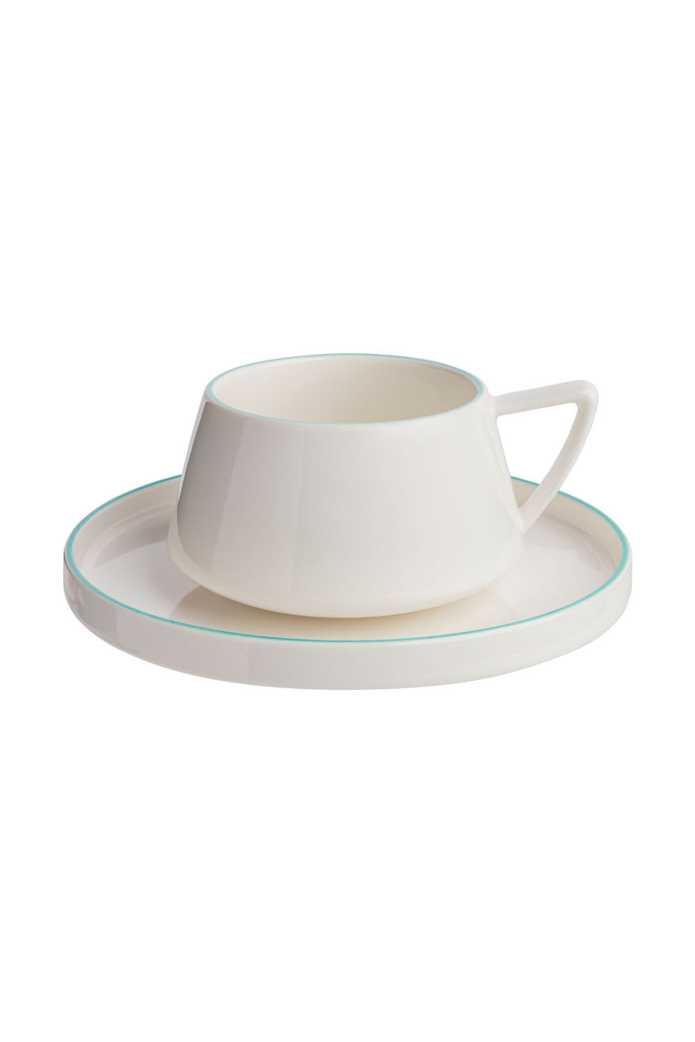 Tasse und Untertasse TINTED GRACE aqua