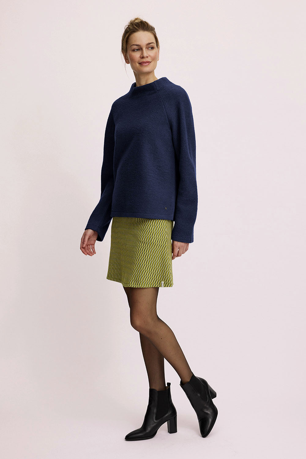 Kurzer Pullover aus reinem Wollfleece