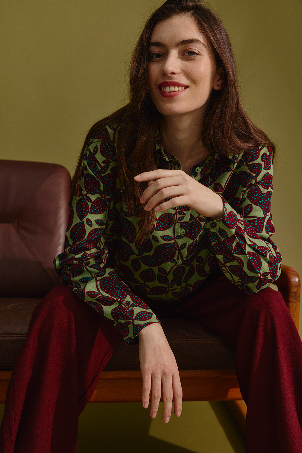 Oversized blouse in EcoVero™ viscose