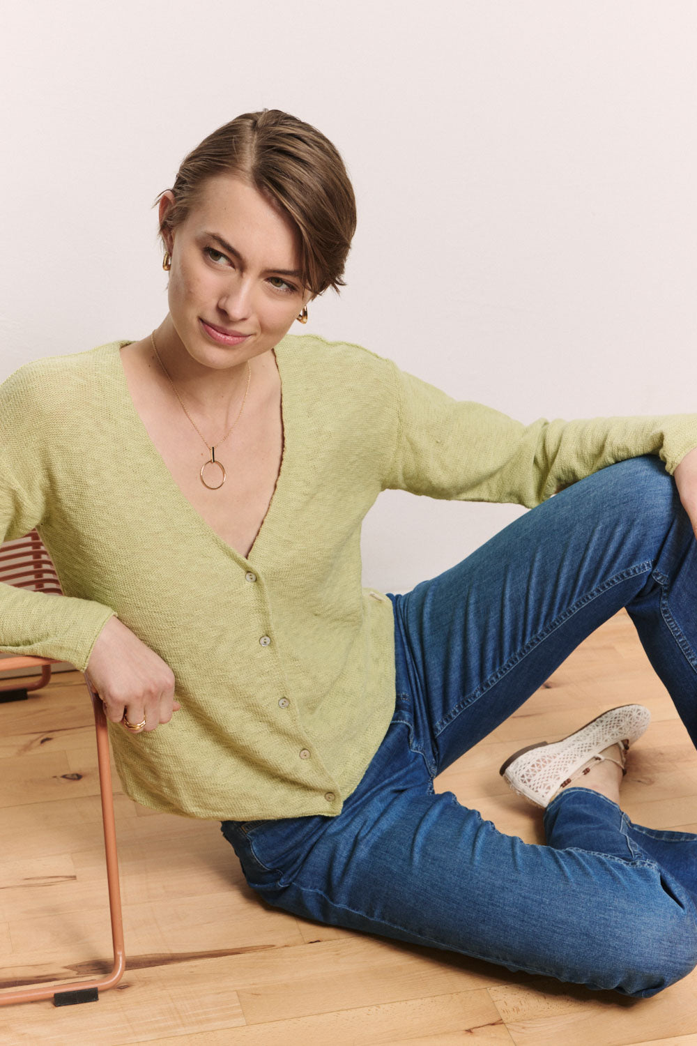 Strickjacke Ronjaa aus Bio-Baumwolle