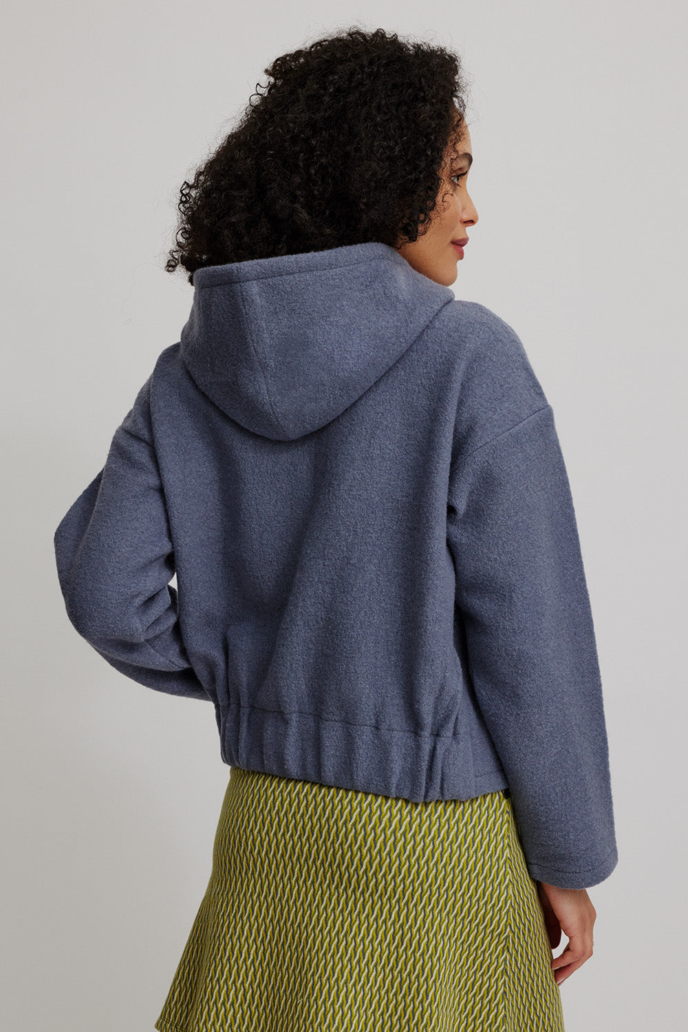 Cosy jacket made from milled wool