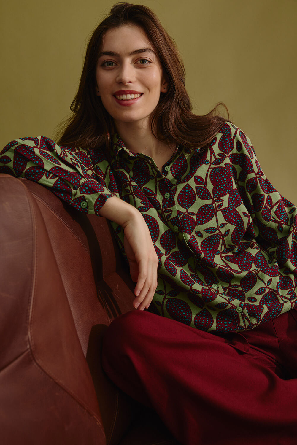 Oversized blouse in EcoVero™ viscose