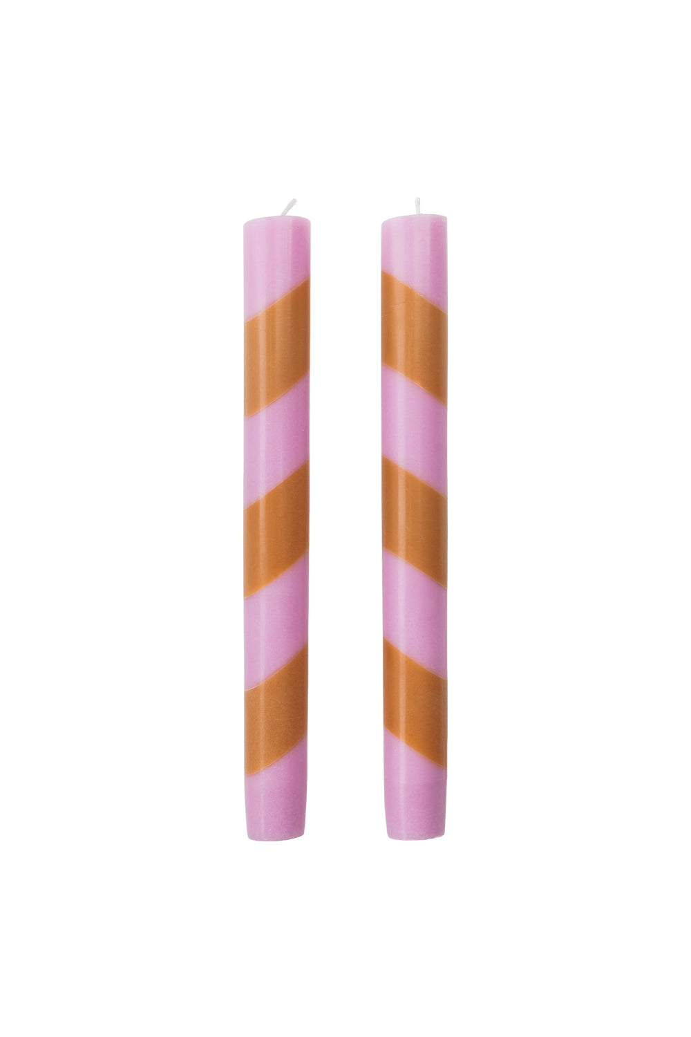 Handgearbeitete Stabkerzen GLUMI TWIST 2er-Set, 20 cm