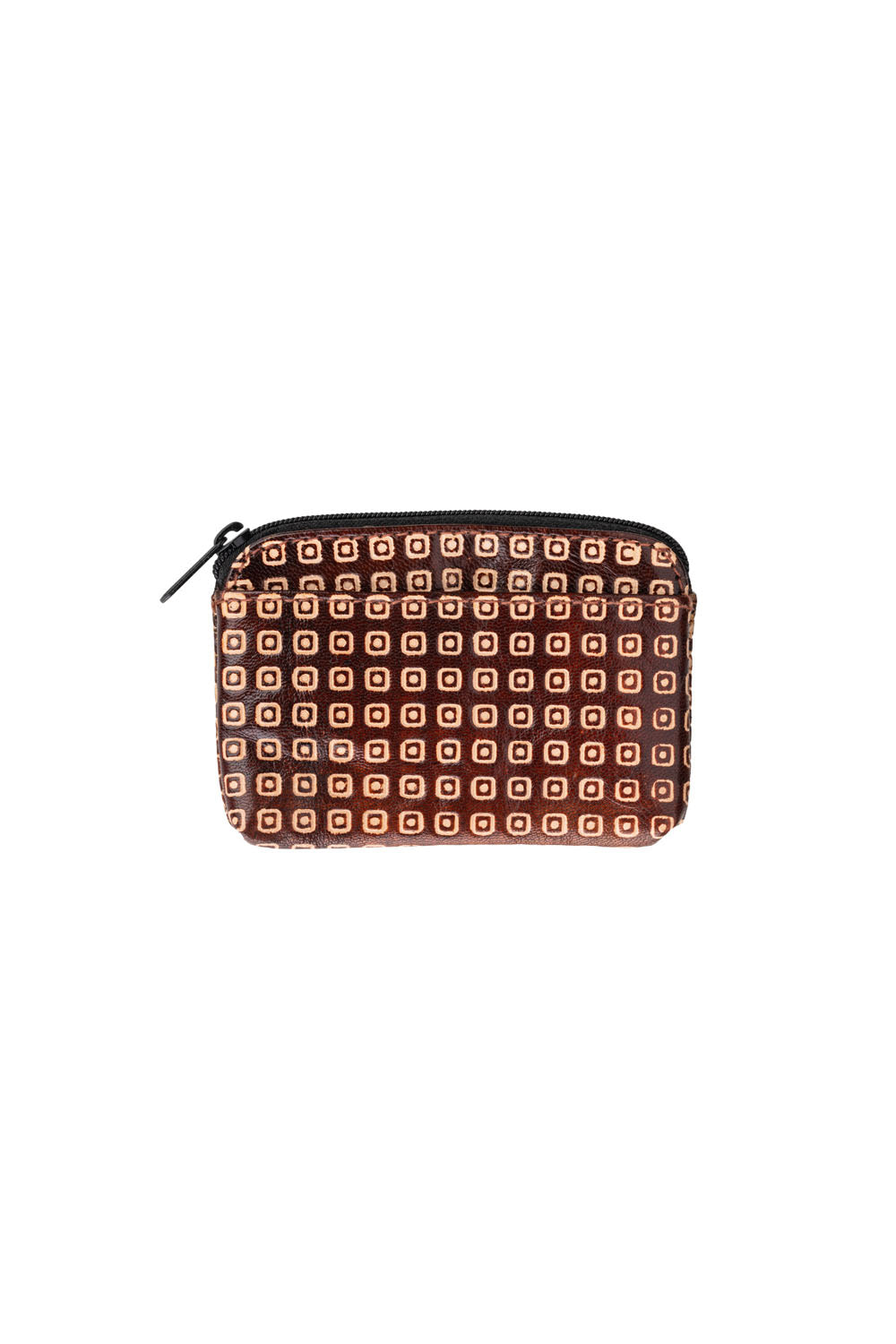 Handgeprägte Geldbörse RETRO Braun – Leder