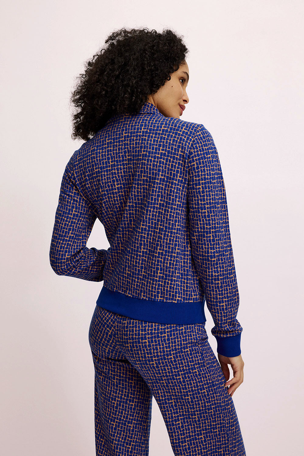 Gestrickte Jacke im Retro-Look
