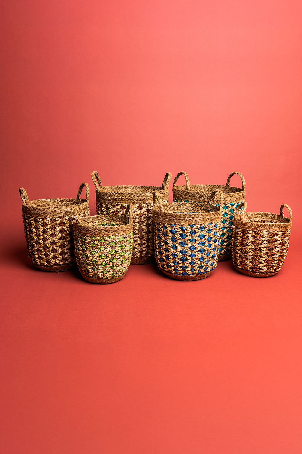 Storage Baskets SEAWEED Set of 3