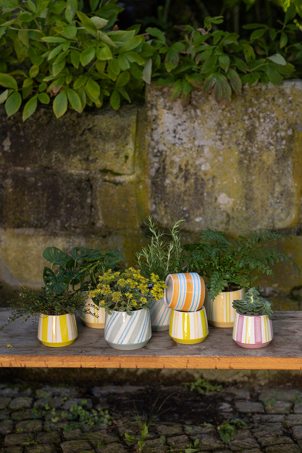 Flower pot ORANGE AQUARELL