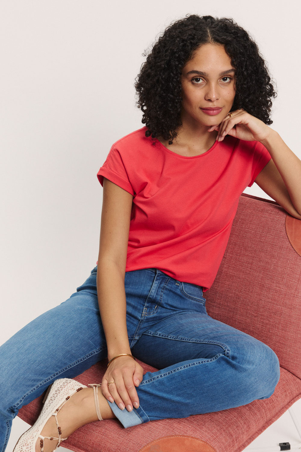 2er-Set Jerseyshirt Theaa aus Bio-Baumwolle