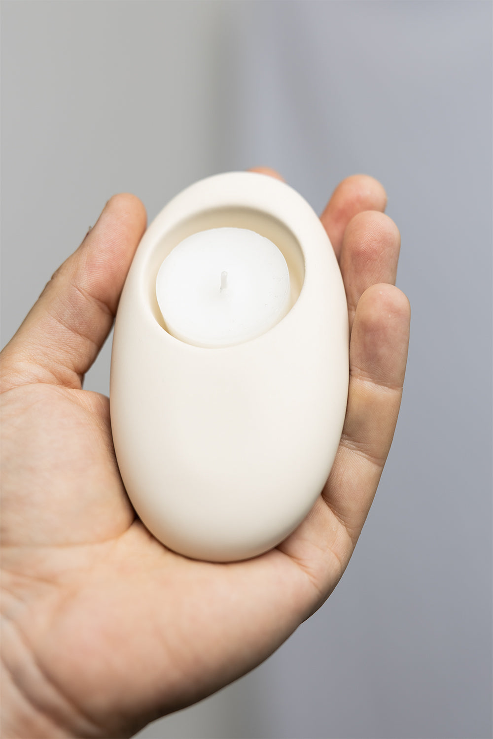 Candle Holder off white