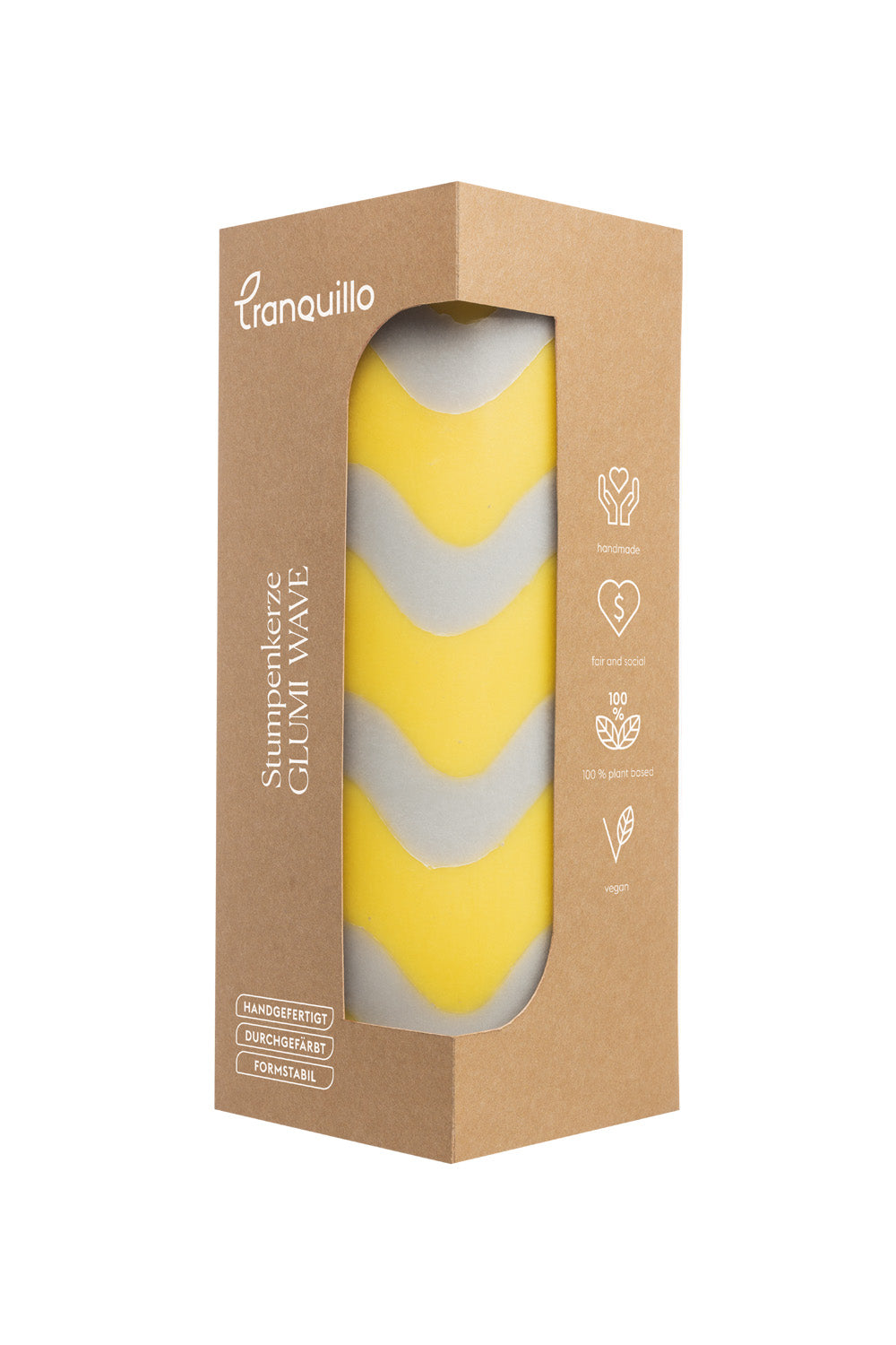 Pillar Candle GLUMI WAVE