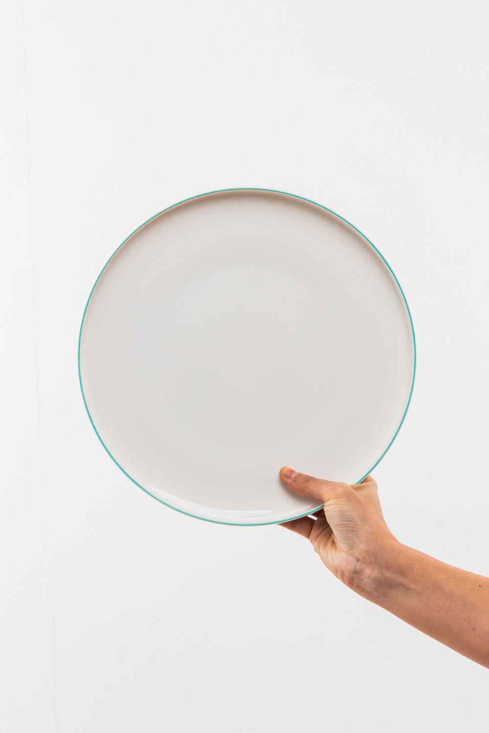 Plate TINTED GRACE aqua