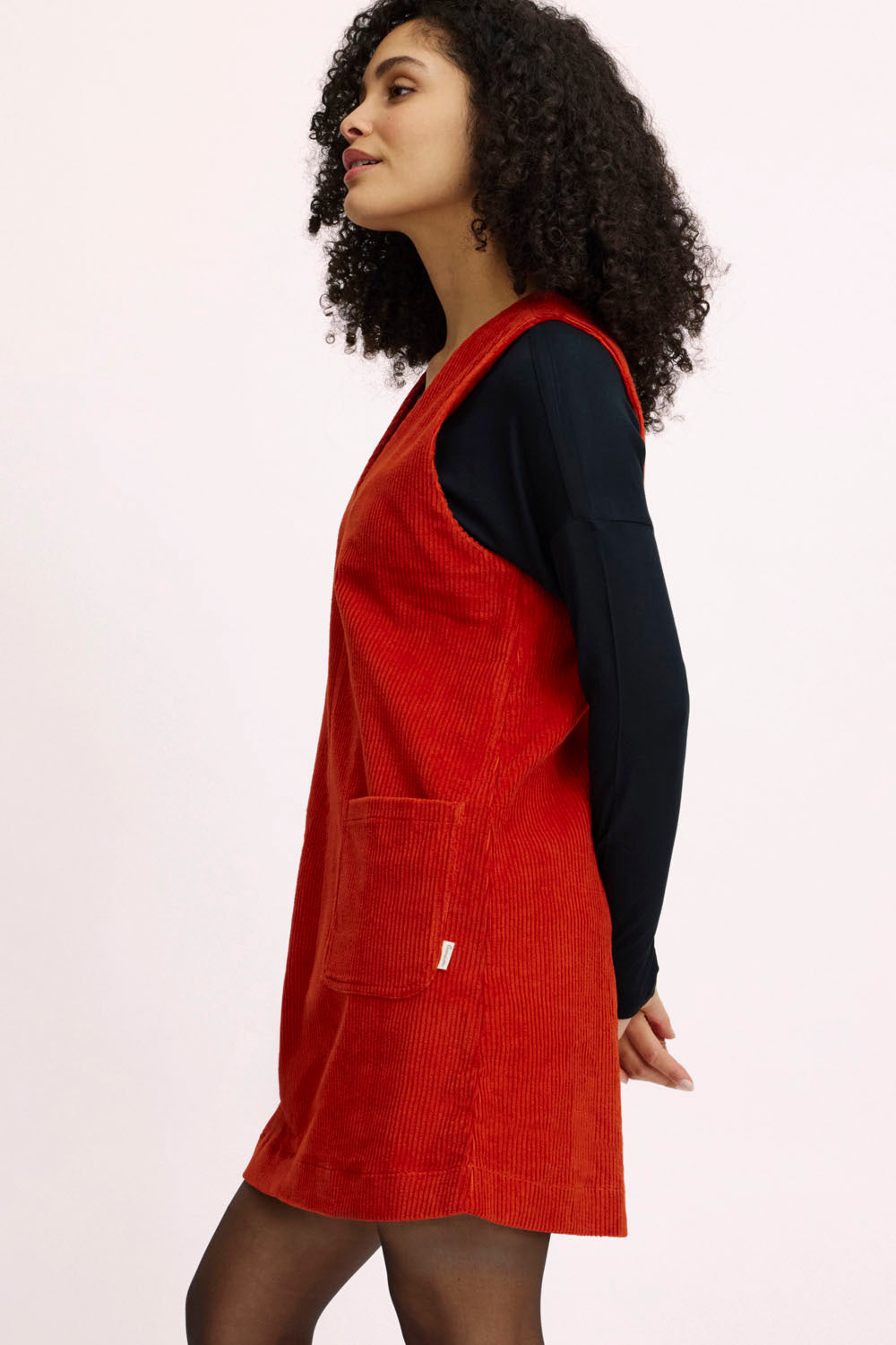 Corduroy dress made from organic cotton