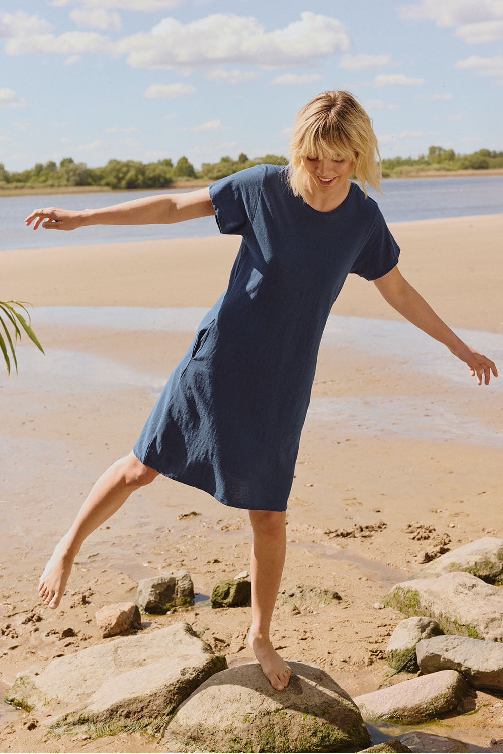 Linen Jersey Dress Inoaa