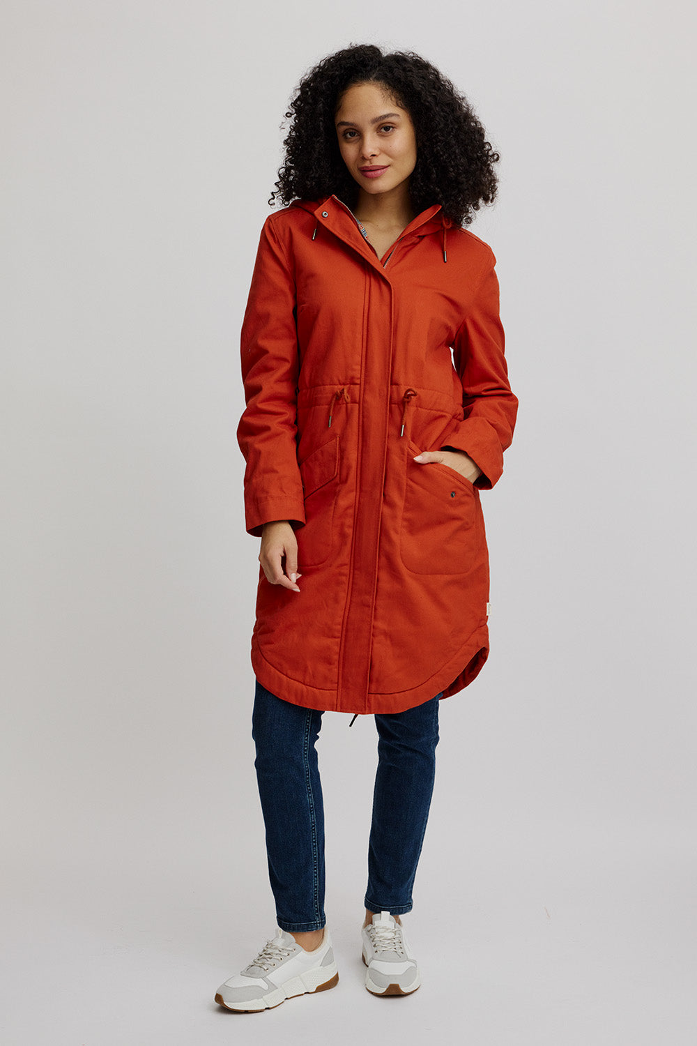 Lined parka made of organic cotton