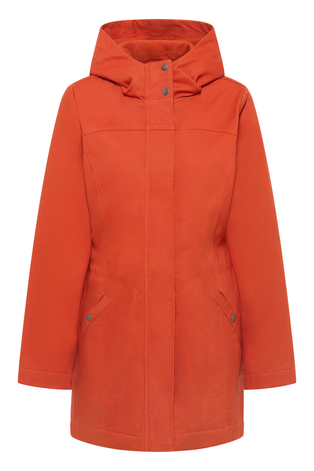 Fitted jacket made from organic cotton