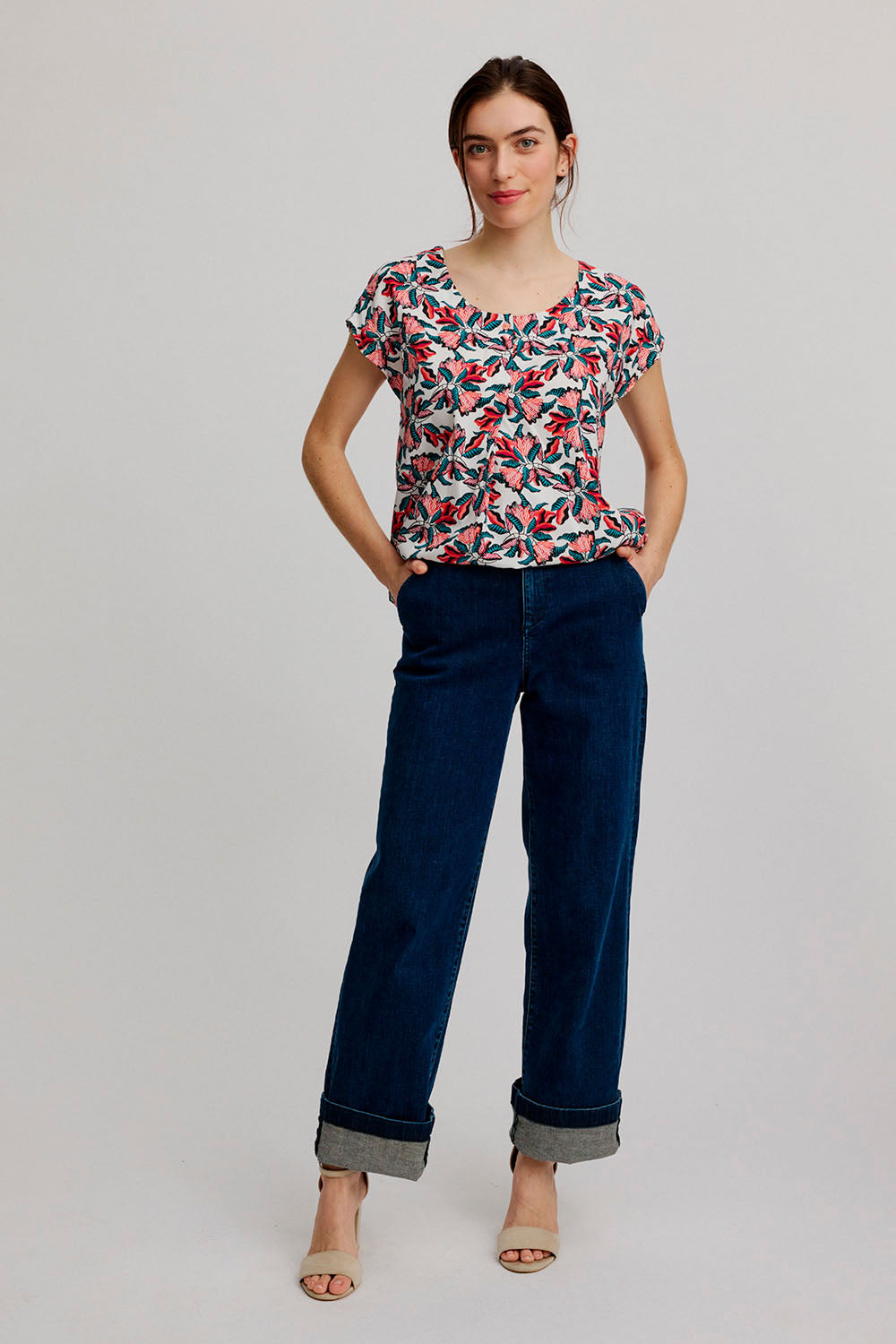 Airy blouse made from EcoVero™ viscose