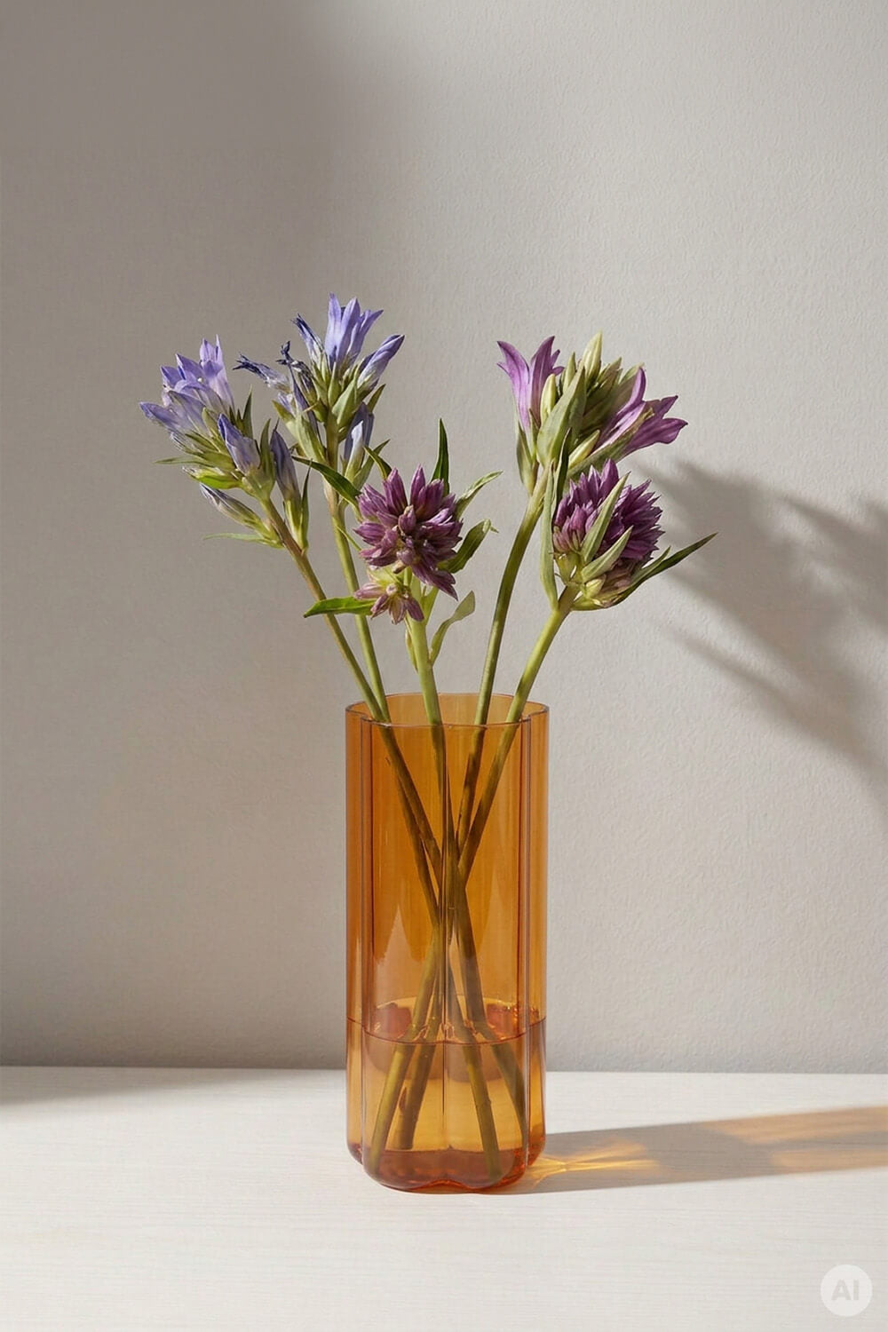 Vase RAIINBOW groß Orange – Borosilikatglas