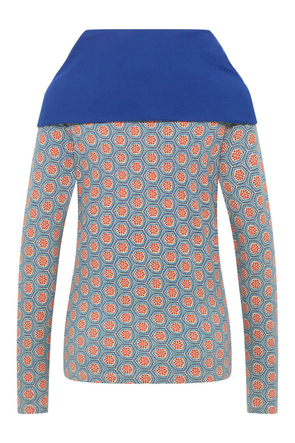 Sweater with large collar