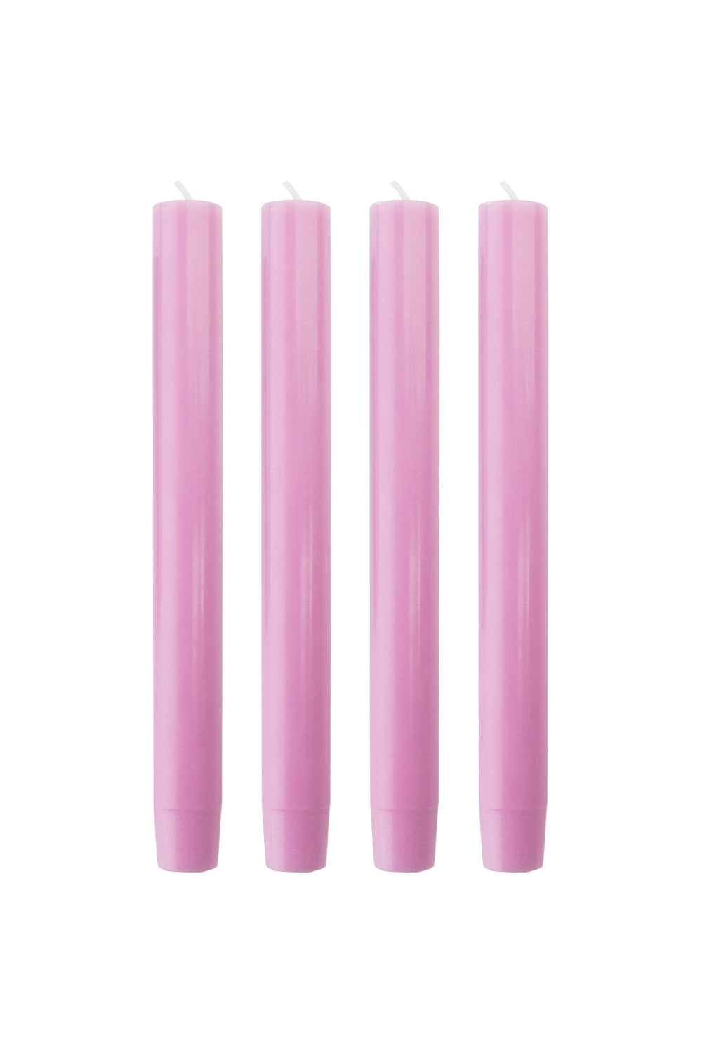 Taper Candles GLUMI pink Set of 4