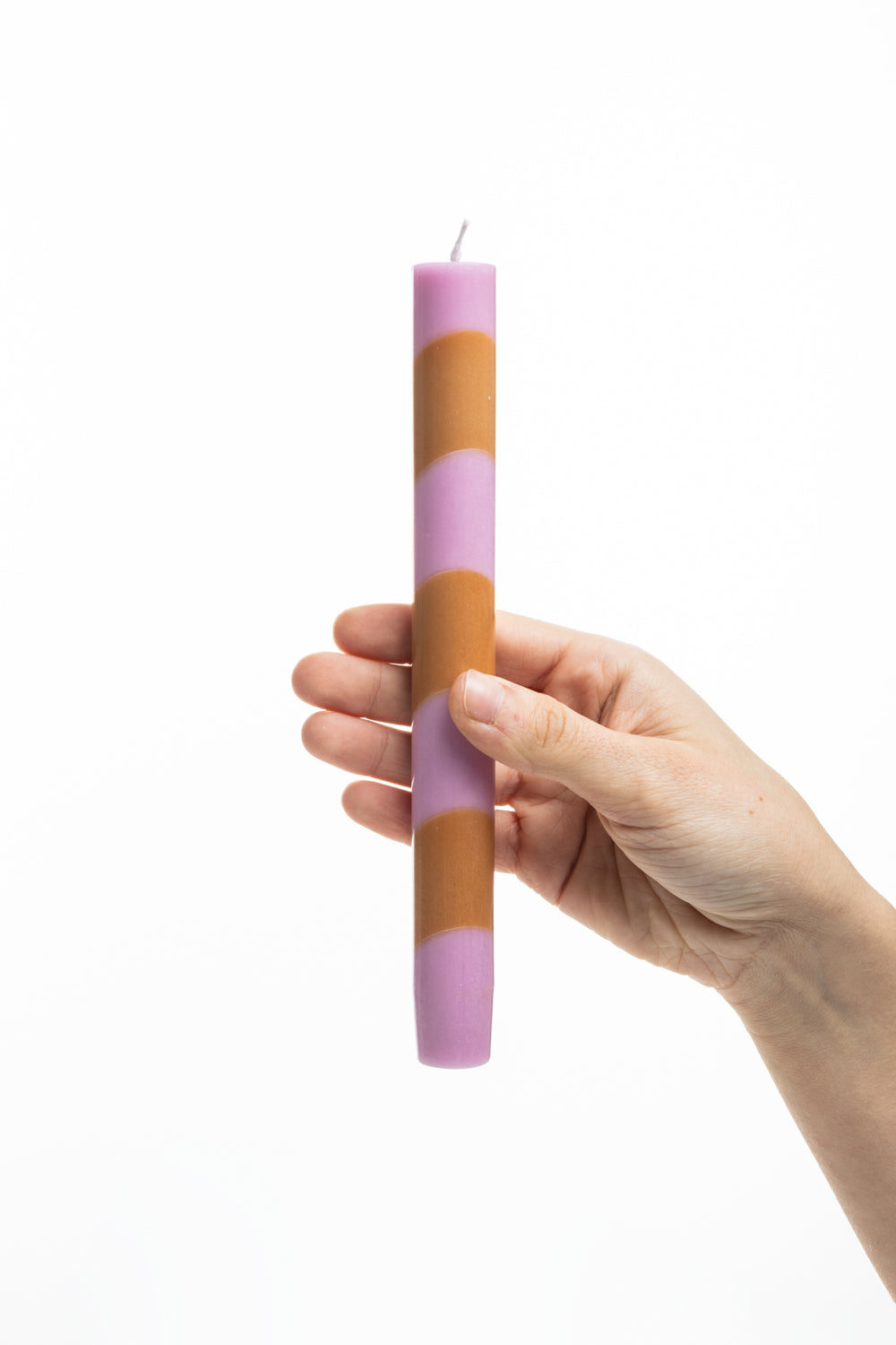 Handgearbeitete Stabkerzen GLUMI TWIST 2er-Set, 20 cm