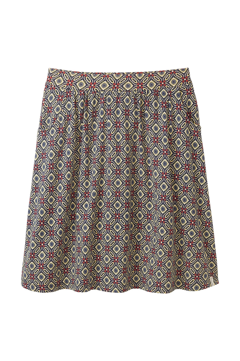 Jersey skirt with pockets