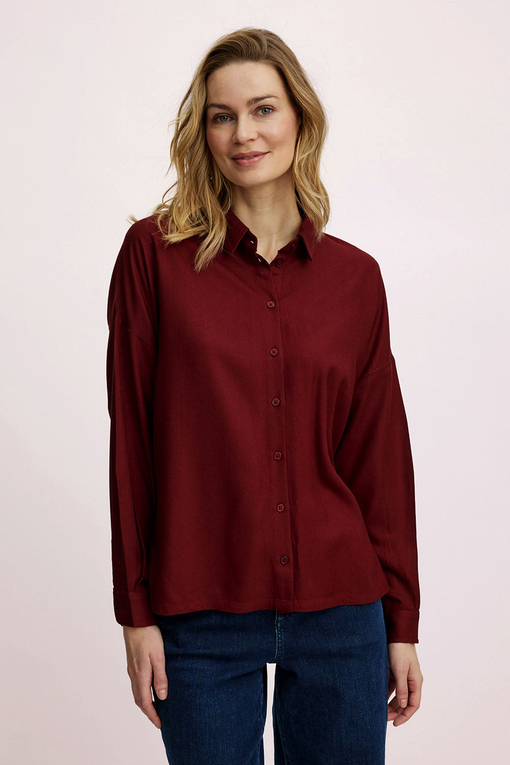 Oversized blouse in EcoVero™ viscose