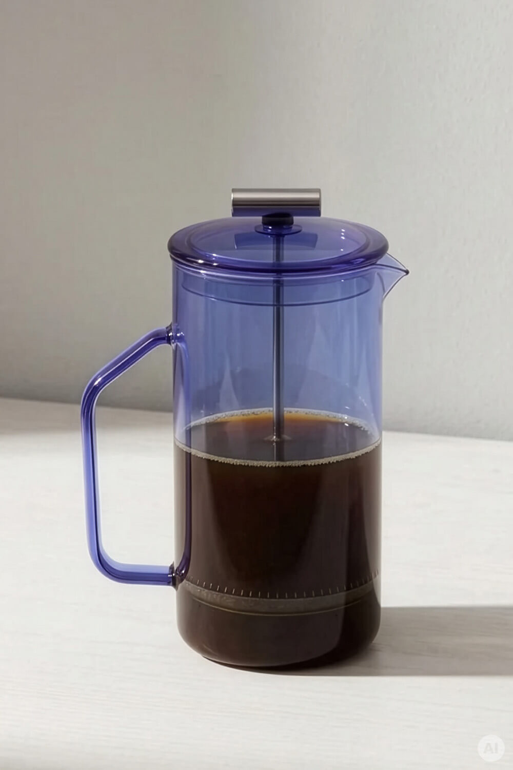 French Press RAIINBOW Blau – Borosilikatglas
