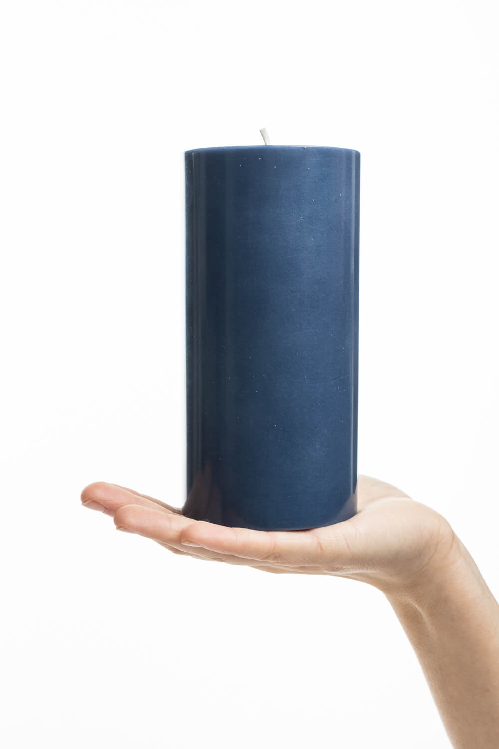 Pillar Candle GLUMI dark blue