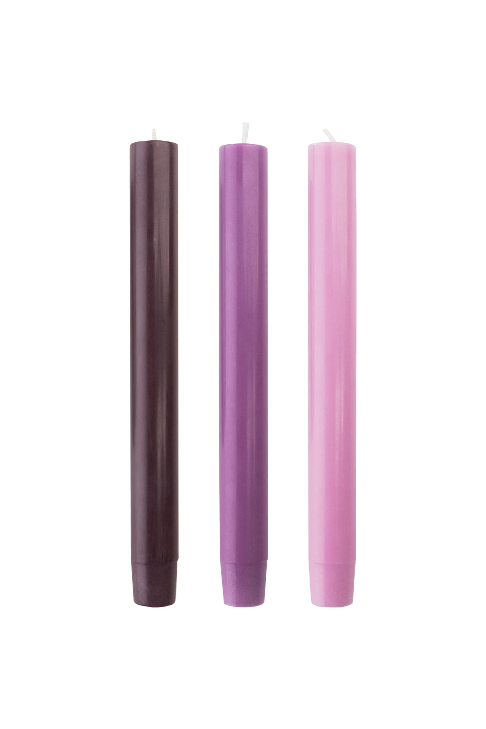 Taper Candles GLUMI cotton candy Set of 3
