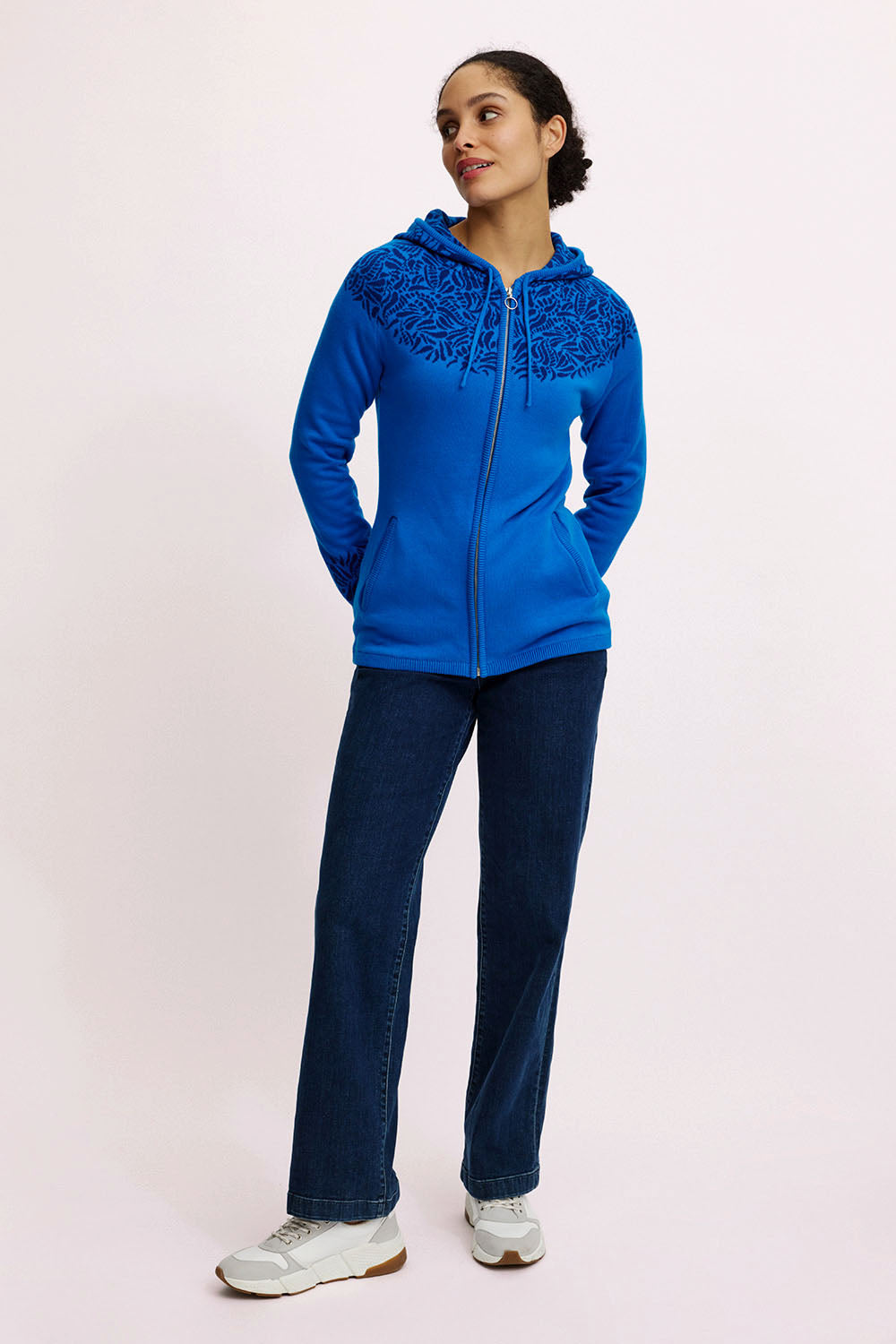 Jaquard-Strickjacke