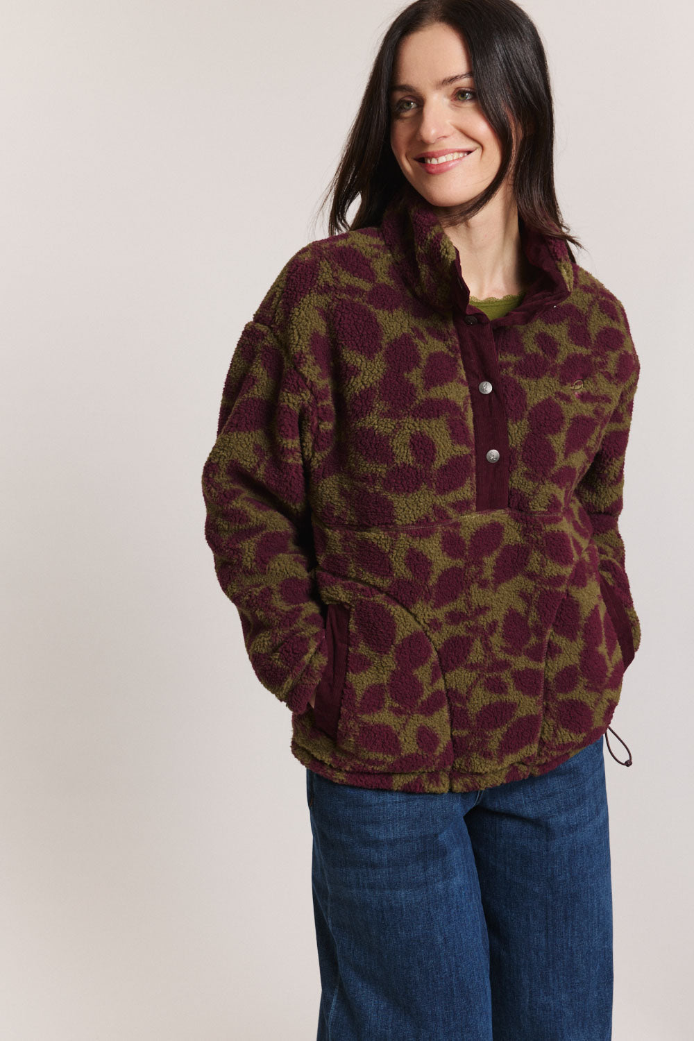Image Fleece-Schlupfjacke Jorgaa mit recyceltem Polyester_1