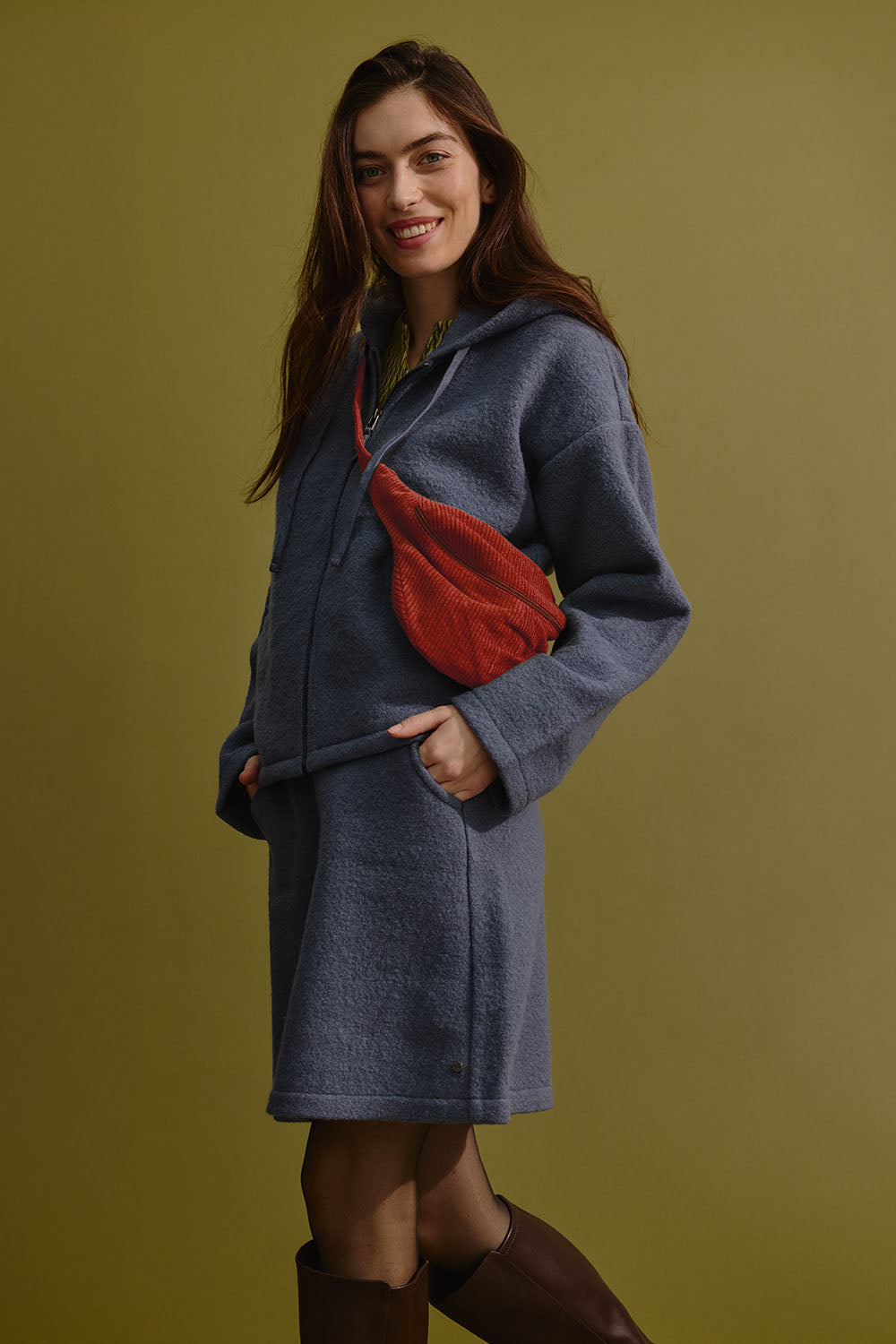 Corduroy belt bag