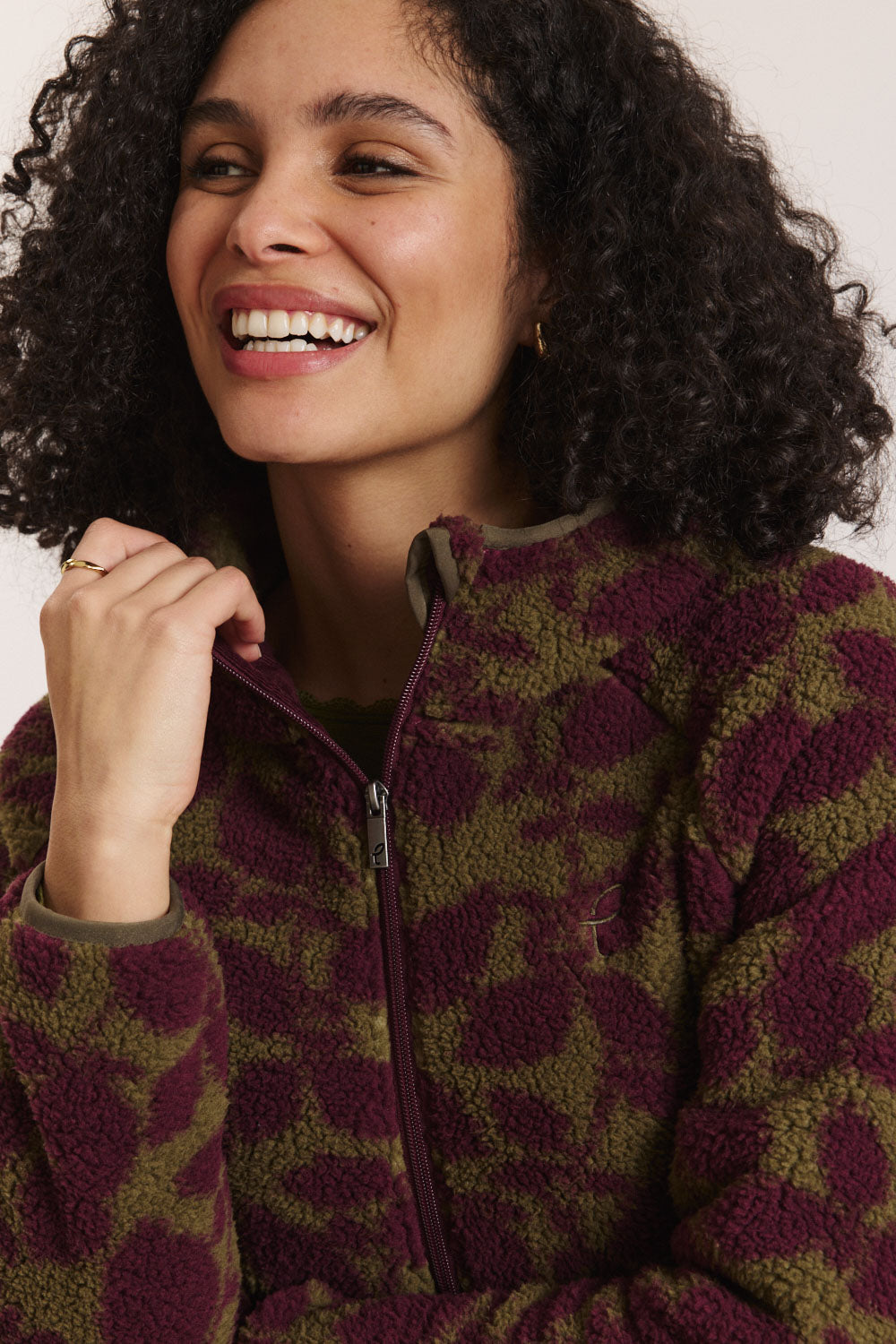 Image Teddy-Fleecejacke Alinaa mit recyceltem Polyester_1