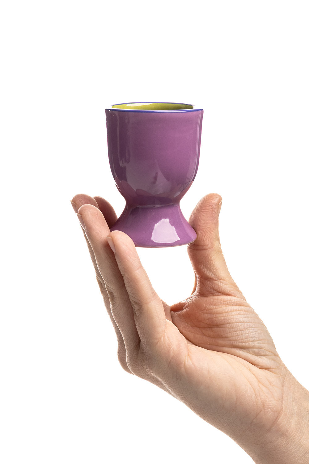 Eierbecher COLOURI Violett, Detailansicht