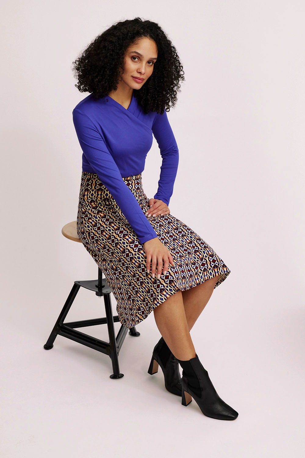 Midi skirt in EcoVero™ viscose