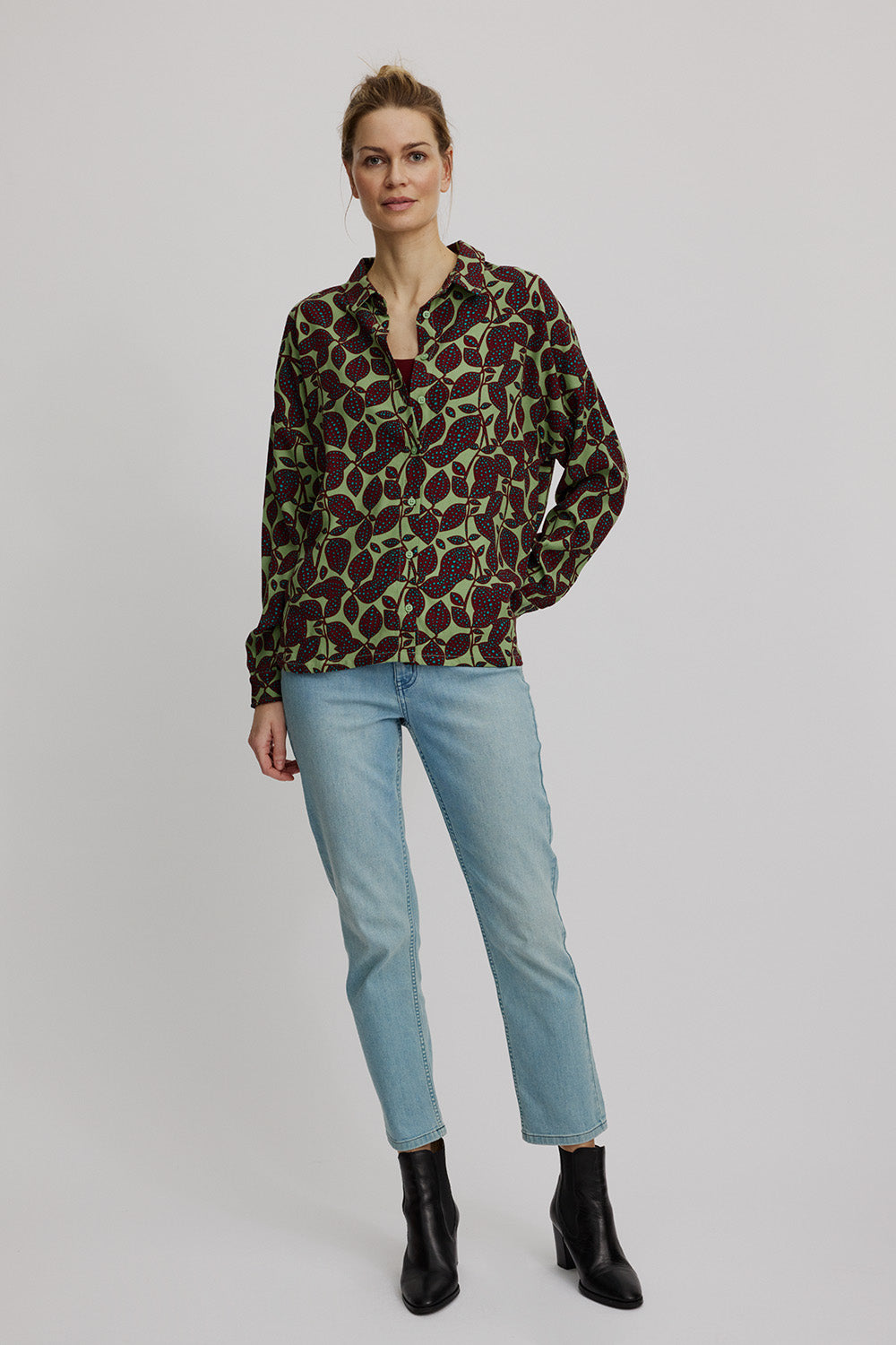 Oversized blouse in EcoVero™ viscose