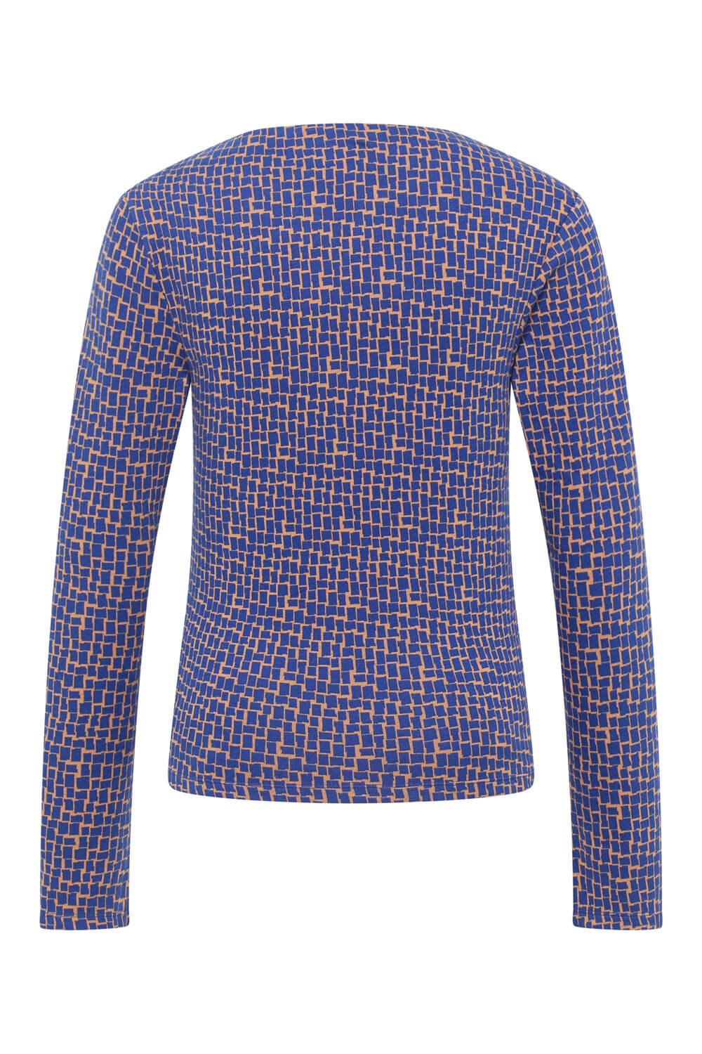 Knitted shirt with a retro look