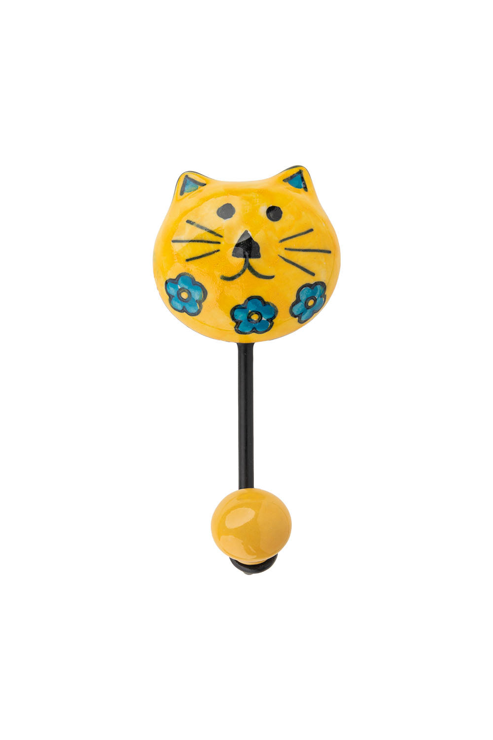 Wall hook YELLOW MEOW
