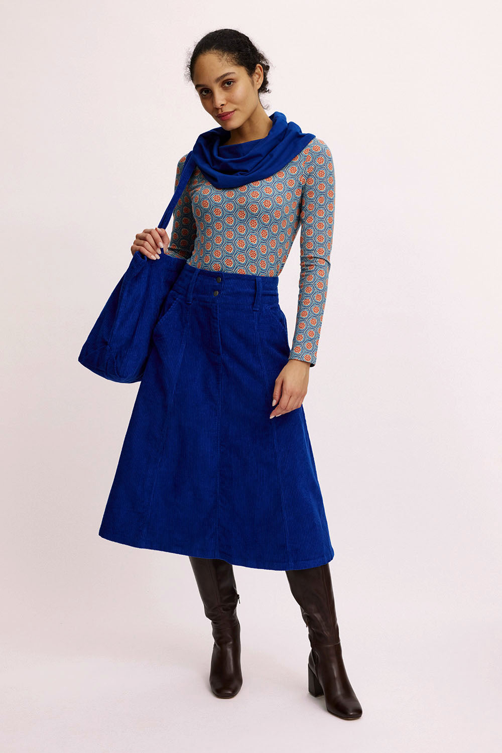 Shopper made from corduroy